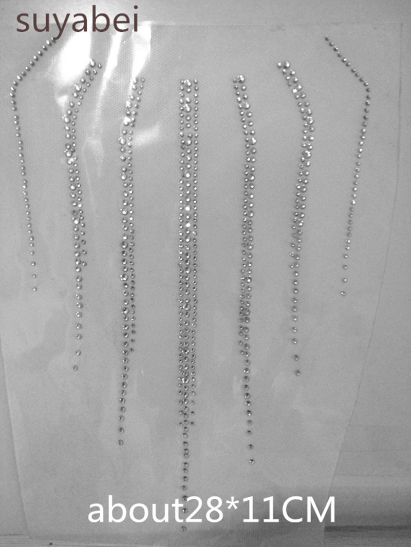 Hotfix Rhinestone Sheet - 2 szt./partia Aplikacja z cyrkoniami z