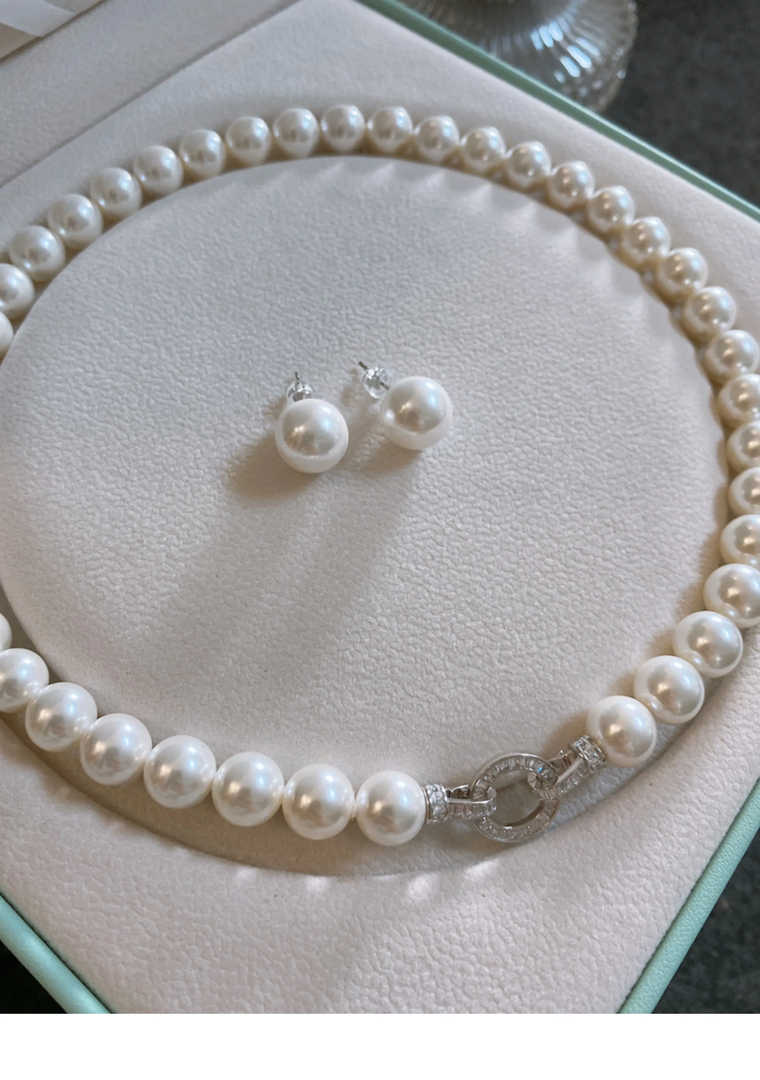 Pearl Trim Chain - Przepiękny naszyjnik z naturalnych pereł Akoya