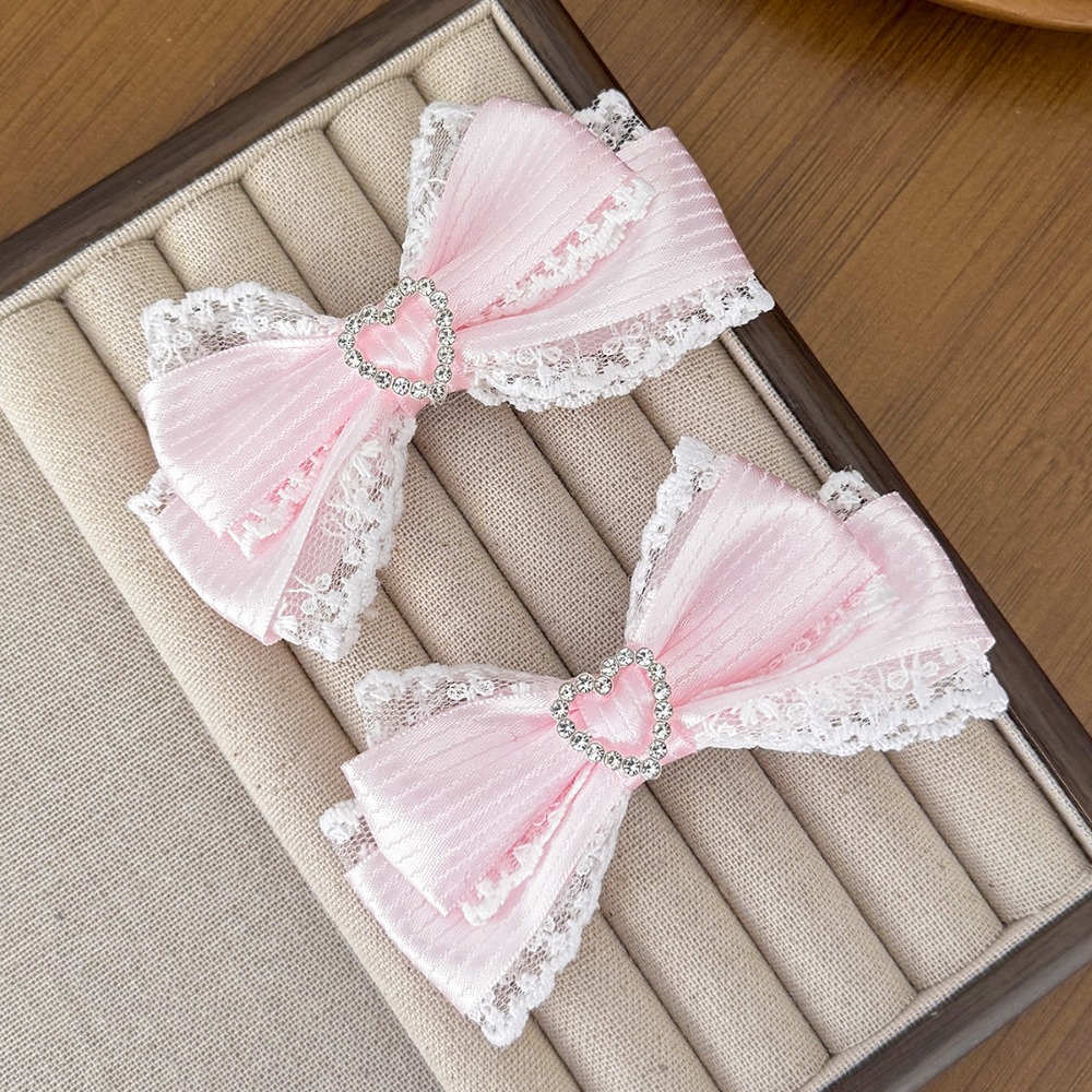 1 para satynowych spink do wło – Lace Ribbon Trim recenzja i cena