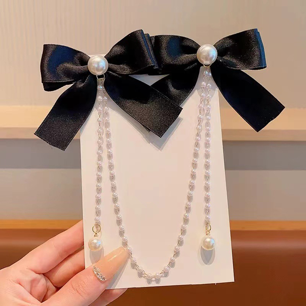 Dziecięca kokardka spinka do w – Pearl Trim Chain recenzja i cena