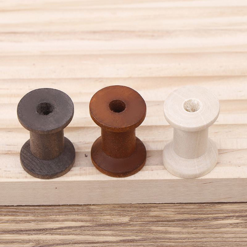 10 sztuk Vintage drewniane szp – Organza Ribbon Spool recenzja i cena