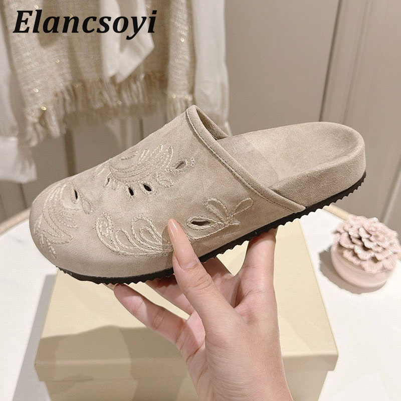 Leniwe Klapki Damskie z Haftem – Embroidery Embellishments recenzja i cena