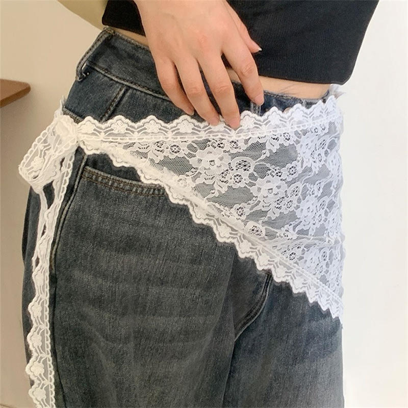 Trójkątna koronkowa krótka spó – Lace Ribbon Trim recenzja i cena