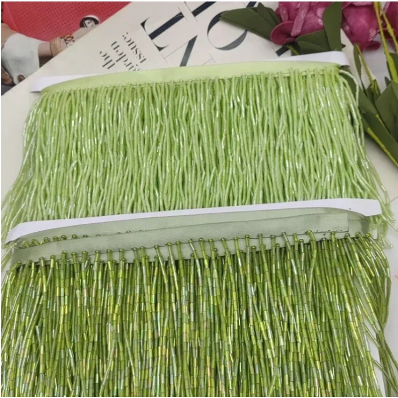 10CM Srebrno-Czerwona Koronka  – Tassel Fringe Trim recenzja i cena