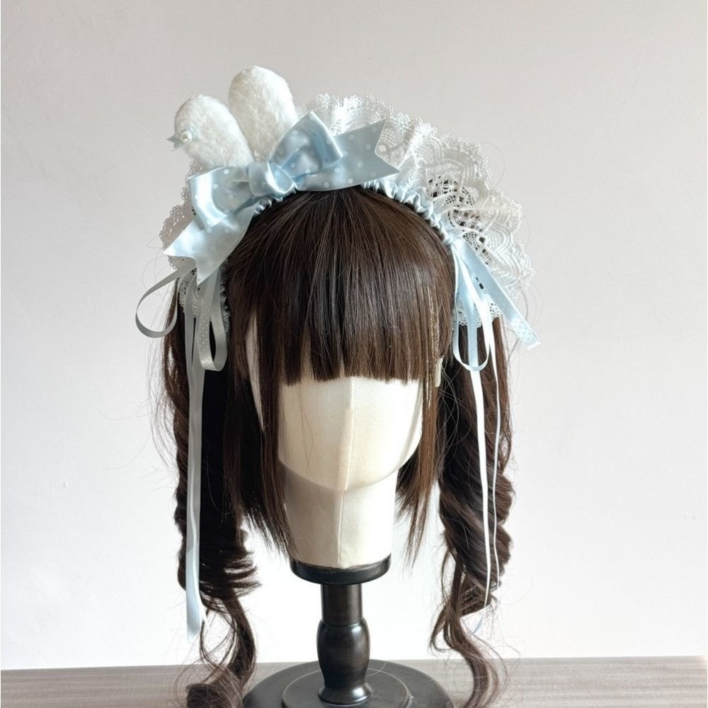 Nowa opaska na głowę z uszami  – Lace Ribbon Trim recenzja i cena