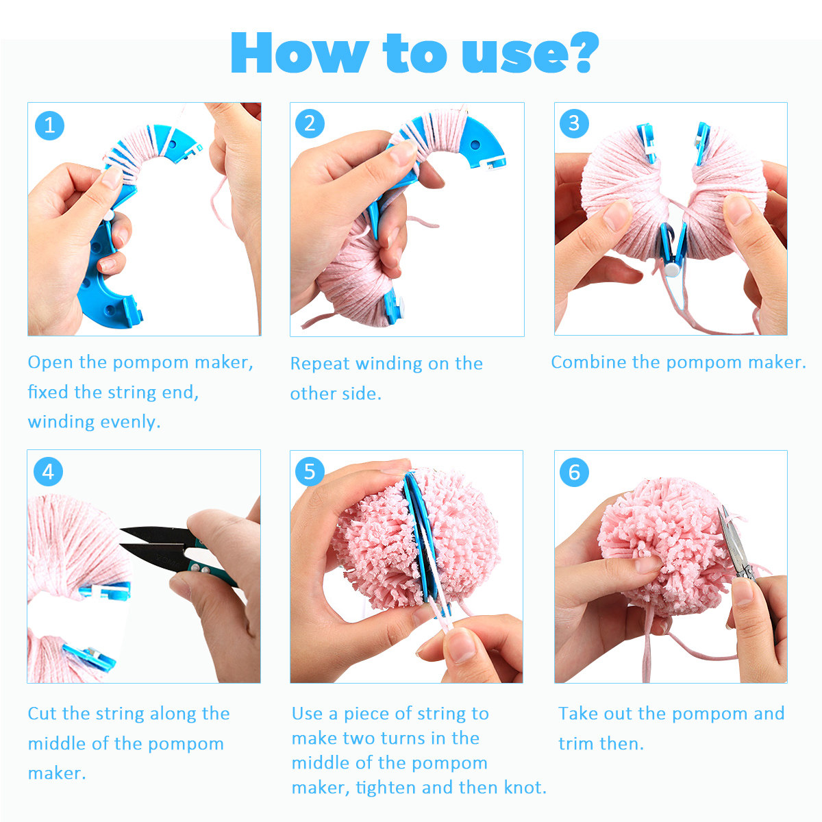 8 szt. przyrządów do tworzenia – Pom Pom Maker Tool recenzja i cena
